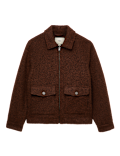Boucl&eacute; Zip Through Jacket