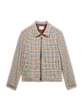 Wool Blend Houndstooth Jacket