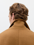 Wool Blend Revere Coat