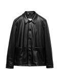Faux Leather Chore Jacket