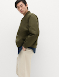 Satin Bomber Jacket