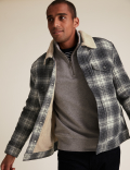 Borg Lined Wool Trucker