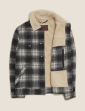 Borg Lined Wool Trucker