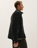Faux Suede Biker Jacket