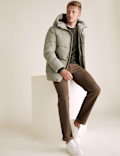 Hooded Puffer Jacket with Thermowarmth&trade;