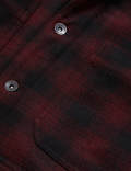 Wool Blend Borg Lined Utility Jacket