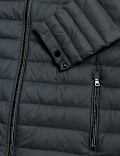 Pure Polyamide Plain High Neck Jacket