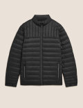 Pure Polyamide Plain High Neck Jacket