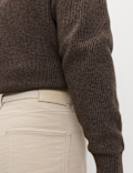 Regular Fit Italian Moleskin 5 Pocket Trousers