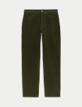 Regular Fit Italian Moleskin 5 Pocket Trousers