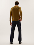 Pure Cotton Plain Regular Fit Trouser