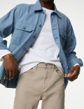 Tapered Fit Stretch Jeans