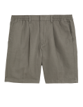 Cotton Linen Elasticated Waist Chino Shorts