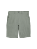 Linen Mix Plain Regular Fit Shorts
