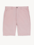 Linen Mix Plain Regular Fit Shorts