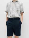 Half-Elasticated Waist Stretch Chino Shorts