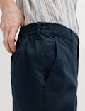 Half-Elasticated Waist Stretch Chino Shorts