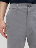 Half-Elasticated Waist Stretch Chino Shorts