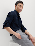 Half-Elasticated Waist Stretch Chino Shorts