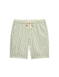 Cotton Linen Blend Stretch Shorts
