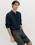 Loose Fit Pure Linen Chino Shorts
