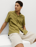Loose Fit Pure Linen Chino Shorts