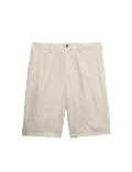 Loose Fit Pure Linen Chino Shorts