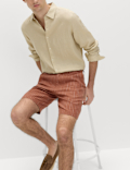 Linen Blend Chino Shorts
