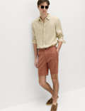 Linen Blend Chino Shorts