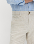 Linen Blend Chino Shorts