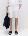 Linen Blend Chino Shorts