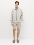 Linen Blend Chino Shorts