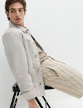 Linen Blend Chino Shorts