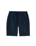 Linen Blend Elasticated Waist Stretch Shorts
