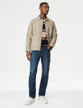 Straight Fit Denim Cargo Jeans