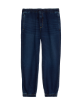 Regular Fit Jersey Cuffed Jogger Jeans