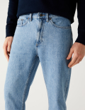 Loose Fit Rigid Vintage Wash Jeans