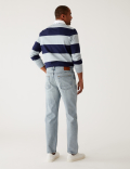 Loose Fit Rigid Vintage Wash Jeans