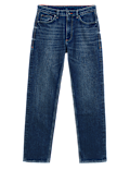 Straight Fit Vintage Wash Stretch Jeans