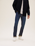 Slim Fit Vintage Wash Stretch Jeans