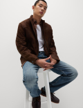 Straight Fit Vintage Wash Stretch Jeans
