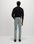 Slim Fit Vintage Wash Stretch Jeans