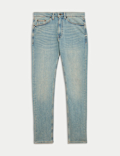 Slim Fit Vintage Wash Stretch Jeans