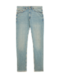 Slim Fit Vintage Wash Stretch Jeans