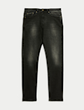 Slim Fit Vintage Wash Stretch Jeans