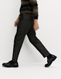 Tapered Fit Smart Pleat Jeans