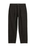Tapered Fit Smart Pleat Jeans