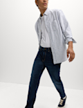Tapered Fit Stretch Jeans