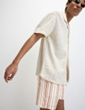 Pure Cotton Striped Shorter Shorts