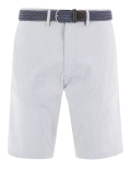 Belted Striped Chino Shorts